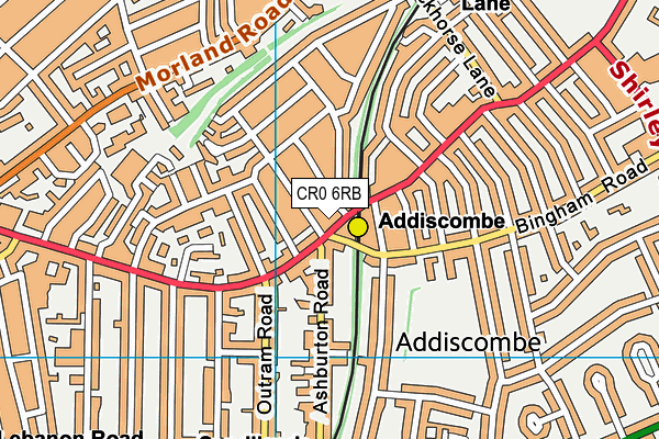 CR0 6RB map - OS VectorMap District (Ordnance Survey)