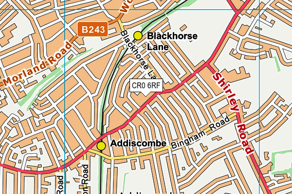 CR0 6RF map - OS VectorMap District (Ordnance Survey)