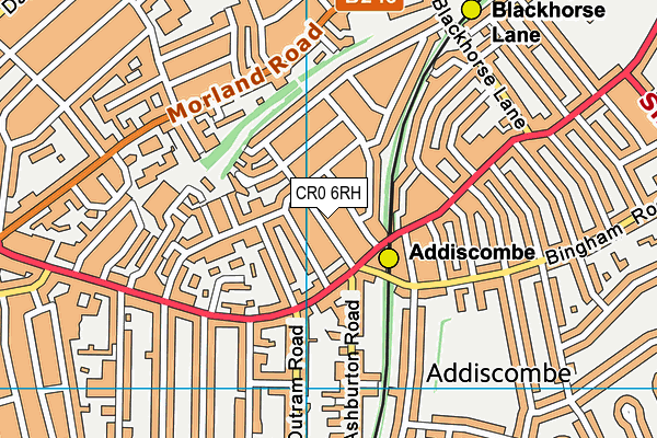 CR0 6RH map - OS VectorMap District (Ordnance Survey)