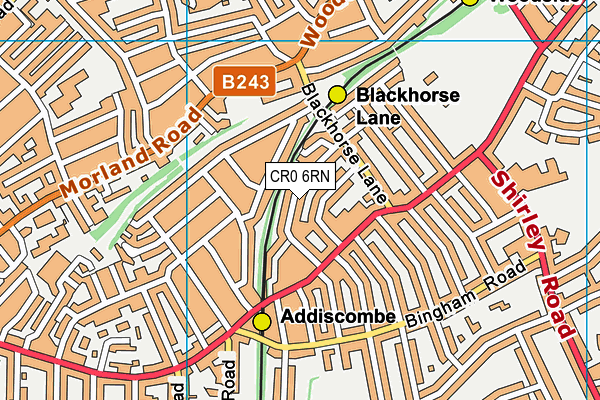 CR0 6RN map - OS VectorMap District (Ordnance Survey)