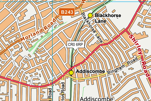 CR0 6RP map - OS VectorMap District (Ordnance Survey)