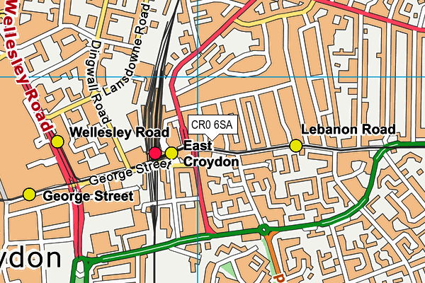 CR0 6SA map - OS VectorMap District (Ordnance Survey)