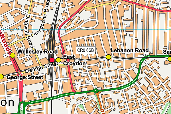 CR0 6SB map - OS VectorMap District (Ordnance Survey)