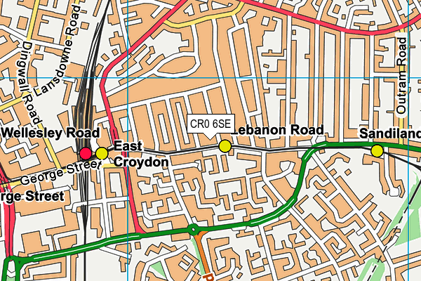 CR0 6SE map - OS VectorMap District (Ordnance Survey)