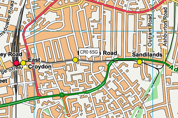 CR0 6SG map - OS VectorMap District (Ordnance Survey)