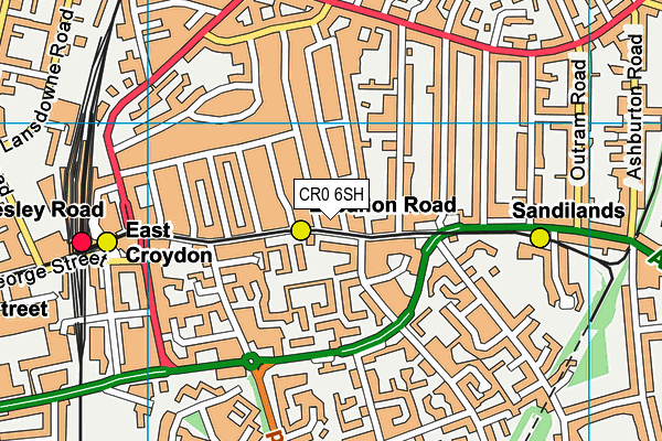 CR0 6SH map - OS VectorMap District (Ordnance Survey)