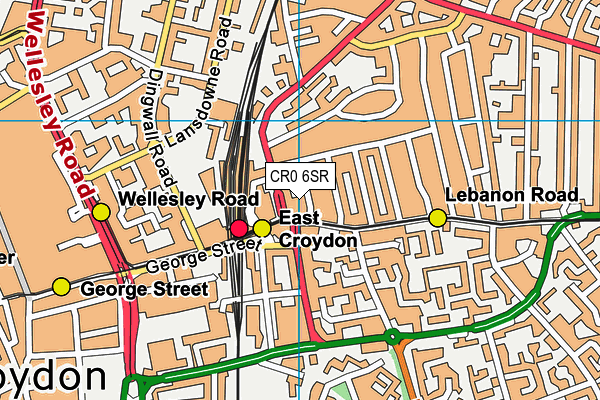 CR0 6SR map - OS VectorMap District (Ordnance Survey)