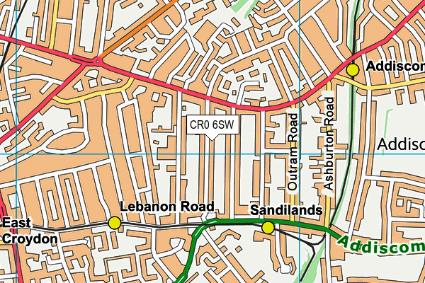 CR0 6SW map - OS VectorMap District (Ordnance Survey)