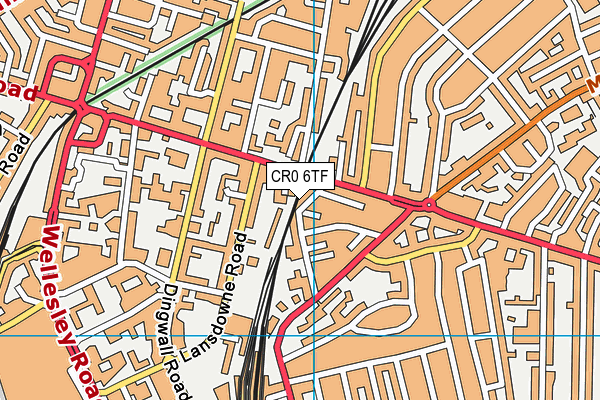 CR0 6TF map - OS VectorMap District (Ordnance Survey)