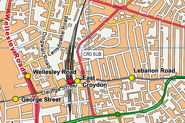 CR0 6UB map - OS VectorMap District (Ordnance Survey)