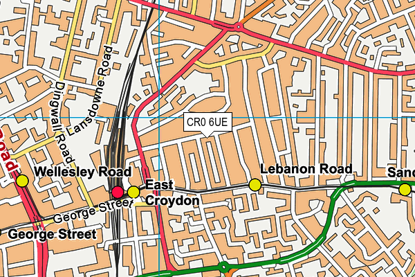 CR0 6UE map - OS VectorMap District (Ordnance Survey)