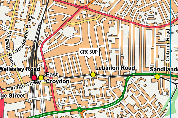 CR0 6UP map - OS VectorMap District (Ordnance Survey)