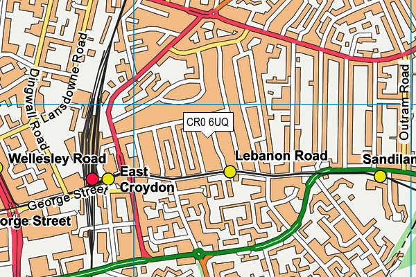 CR0 6UQ map - OS VectorMap District (Ordnance Survey)