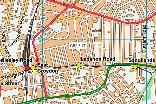 CR0 6UT map - OS VectorMap District (Ordnance Survey)