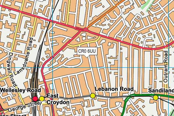 CR0 6UU map - OS VectorMap District (Ordnance Survey)