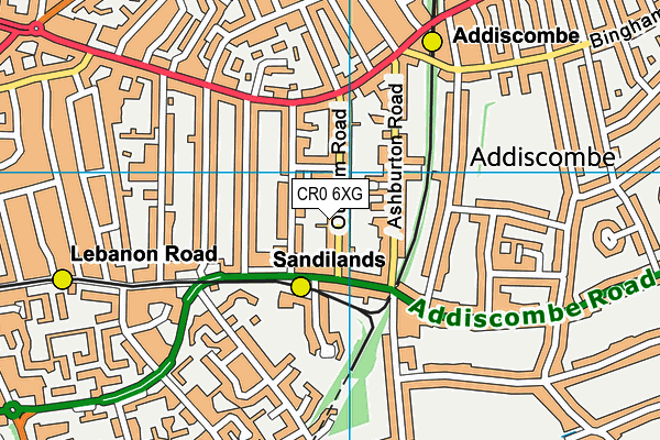 CR0 6XG map - OS VectorMap District (Ordnance Survey)