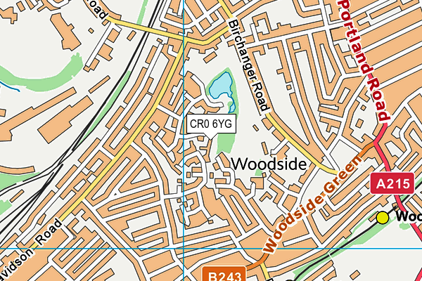 CR0 6YG map - OS VectorMap District (Ordnance Survey)