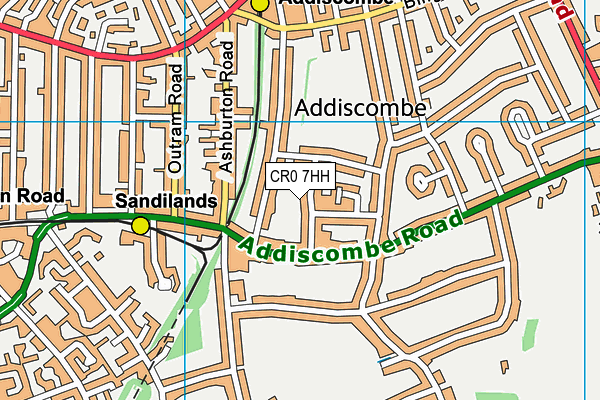 CR0 7HH map - OS VectorMap District (Ordnance Survey)