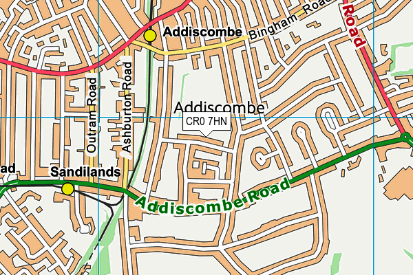 CR0 7HN map - OS VectorMap District (Ordnance Survey)