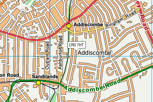 CR0 7HT map - OS VectorMap District (Ordnance Survey)