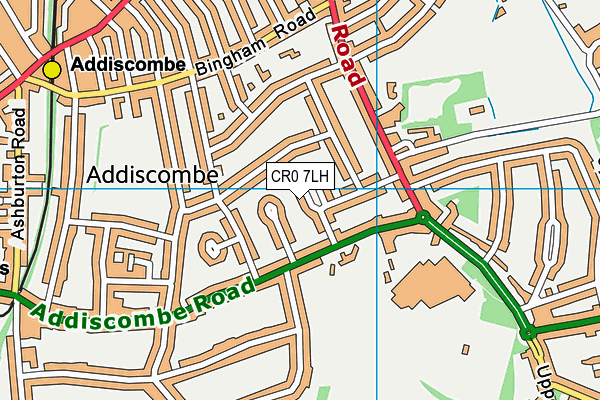 CR0 7LH map - OS VectorMap District (Ordnance Survey)