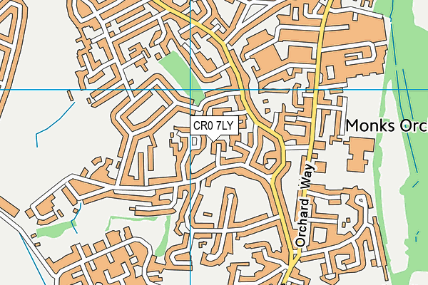 CR0 7LY map - OS VectorMap District (Ordnance Survey)