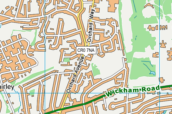 CR0 7NA map - OS VectorMap District (Ordnance Survey)