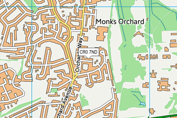 CR0 7ND map - OS VectorMap District (Ordnance Survey)