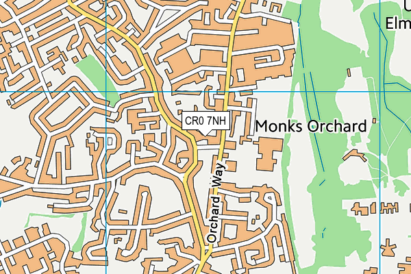 CR0 7NH map - OS VectorMap District (Ordnance Survey)