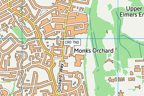 CR0 7NS map - OS VectorMap District (Ordnance Survey)