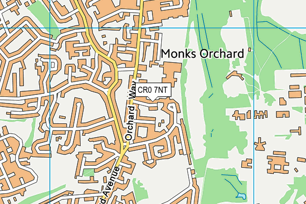 CR0 7NT map - OS VectorMap District (Ordnance Survey)