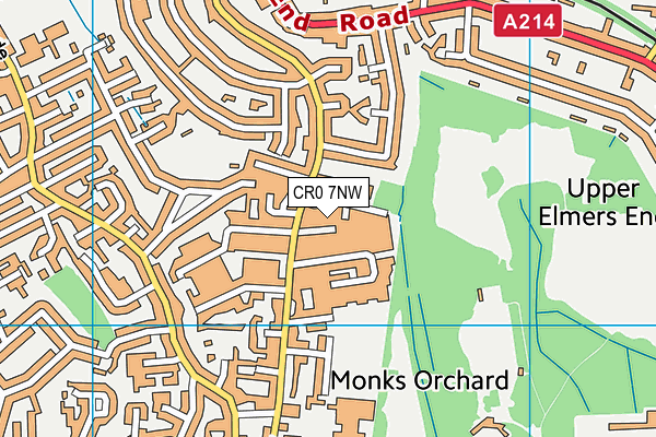 CR0 7NW map - OS VectorMap District (Ordnance Survey)