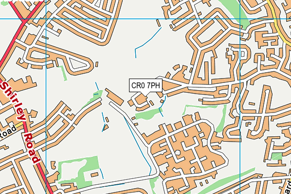 CR0 7PH map - OS VectorMap District (Ordnance Survey)