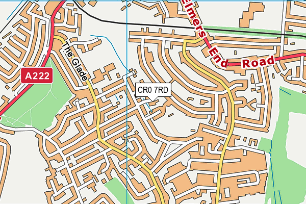 CR0 7RD map - OS VectorMap District (Ordnance Survey)