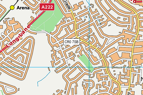 CR0 7SB map - OS VectorMap District (Ordnance Survey)