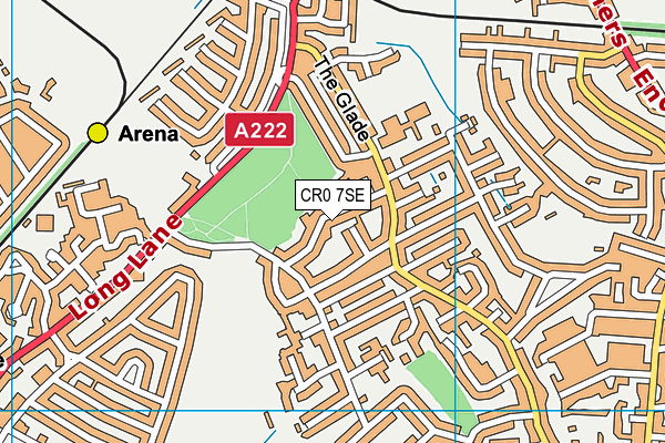 CR0 7SE map - OS VectorMap District (Ordnance Survey)