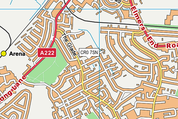 CR0 7SN map - OS VectorMap District (Ordnance Survey)