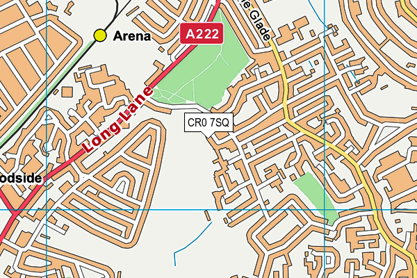 CR0 7SQ map - OS VectorMap District (Ordnance Survey)