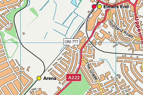 CR0 7TT map - OS VectorMap District (Ordnance Survey)