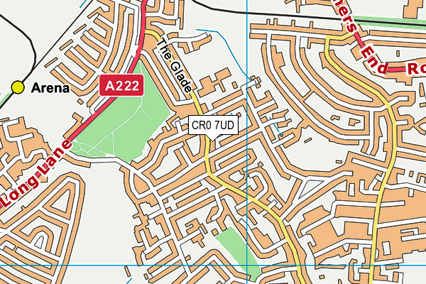 CR0 7UD map - OS VectorMap District (Ordnance Survey)