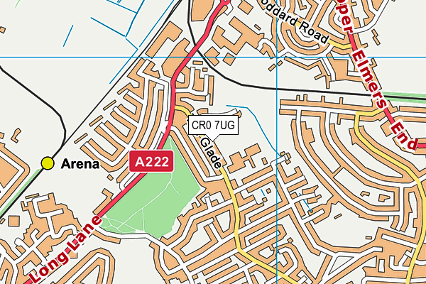 CR0 7UG map - OS VectorMap District (Ordnance Survey)