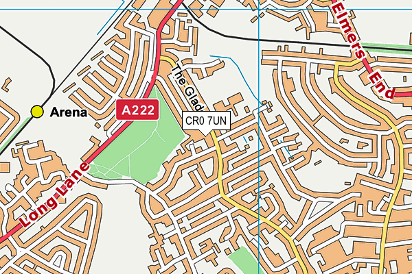 CR0 7UN map - OS VectorMap District (Ordnance Survey)