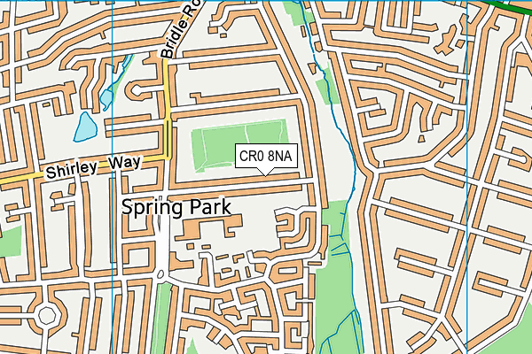 CR0 8NA map - OS VectorMap District (Ordnance Survey)