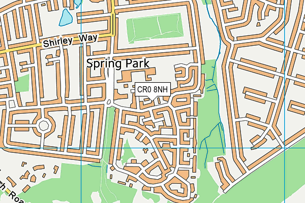 CR0 8NH map - OS VectorMap District (Ordnance Survey)