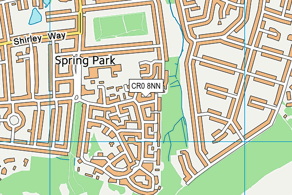 CR0 8NN map - OS VectorMap District (Ordnance Survey)