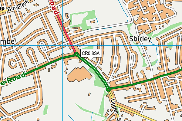 CR0 8SA map - OS VectorMap District (Ordnance Survey)