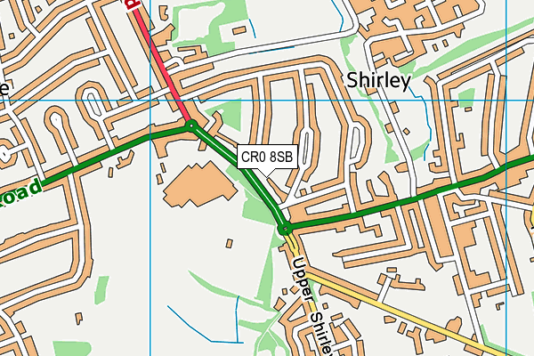 CR0 8SB map - OS VectorMap District (Ordnance Survey)