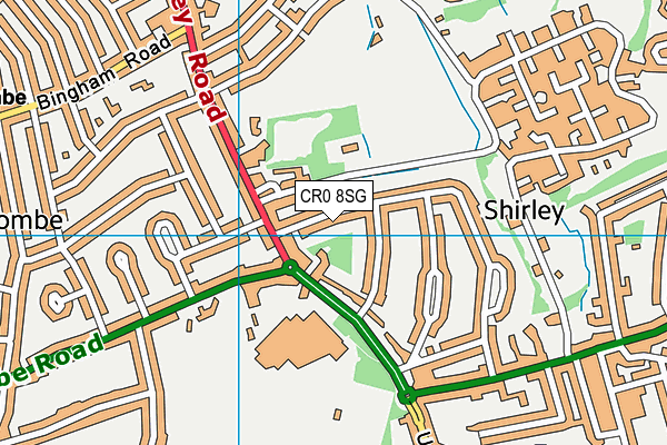 CR0 8SG map - OS VectorMap District (Ordnance Survey)