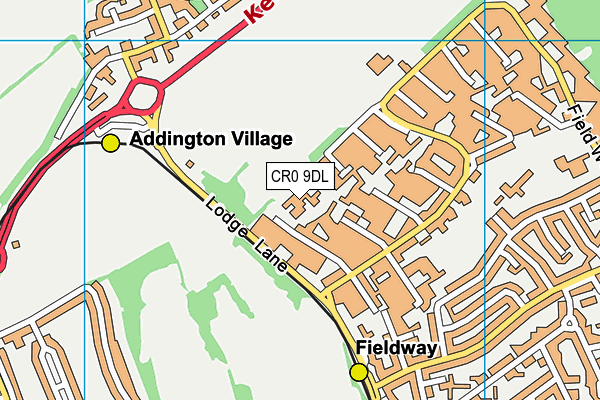 Applegarth Academy map (CR0 9DL) - OS VectorMap District (Ordnance Survey)