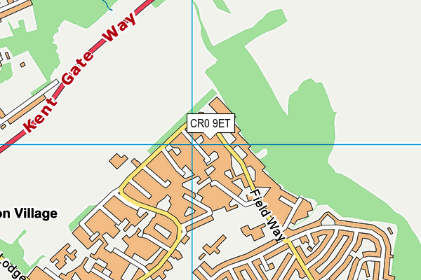 CR0 9ET map - OS VectorMap District (Ordnance Survey)